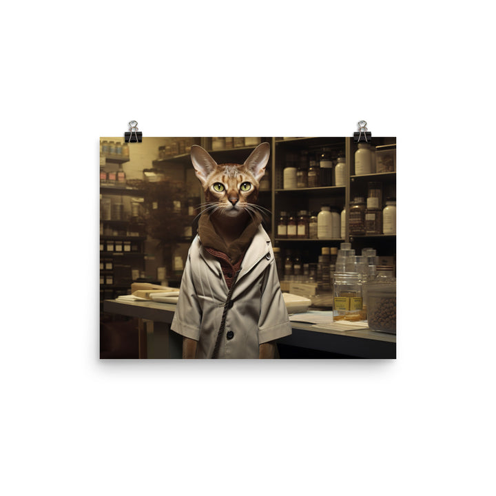 Abyssinian Pharmacist Photo paper poster - PosterfyAI.com