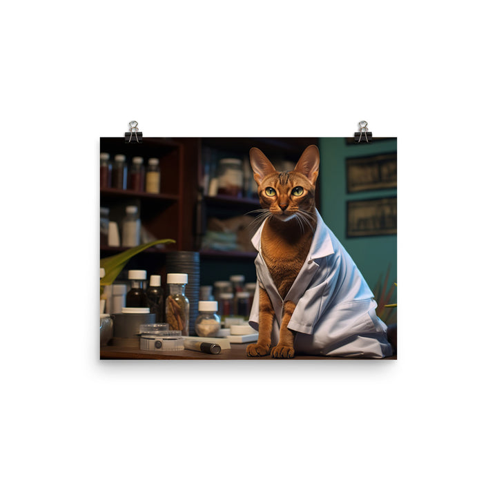 Abyssinian Pharmacist Photo paper poster - PosterfyAI.com