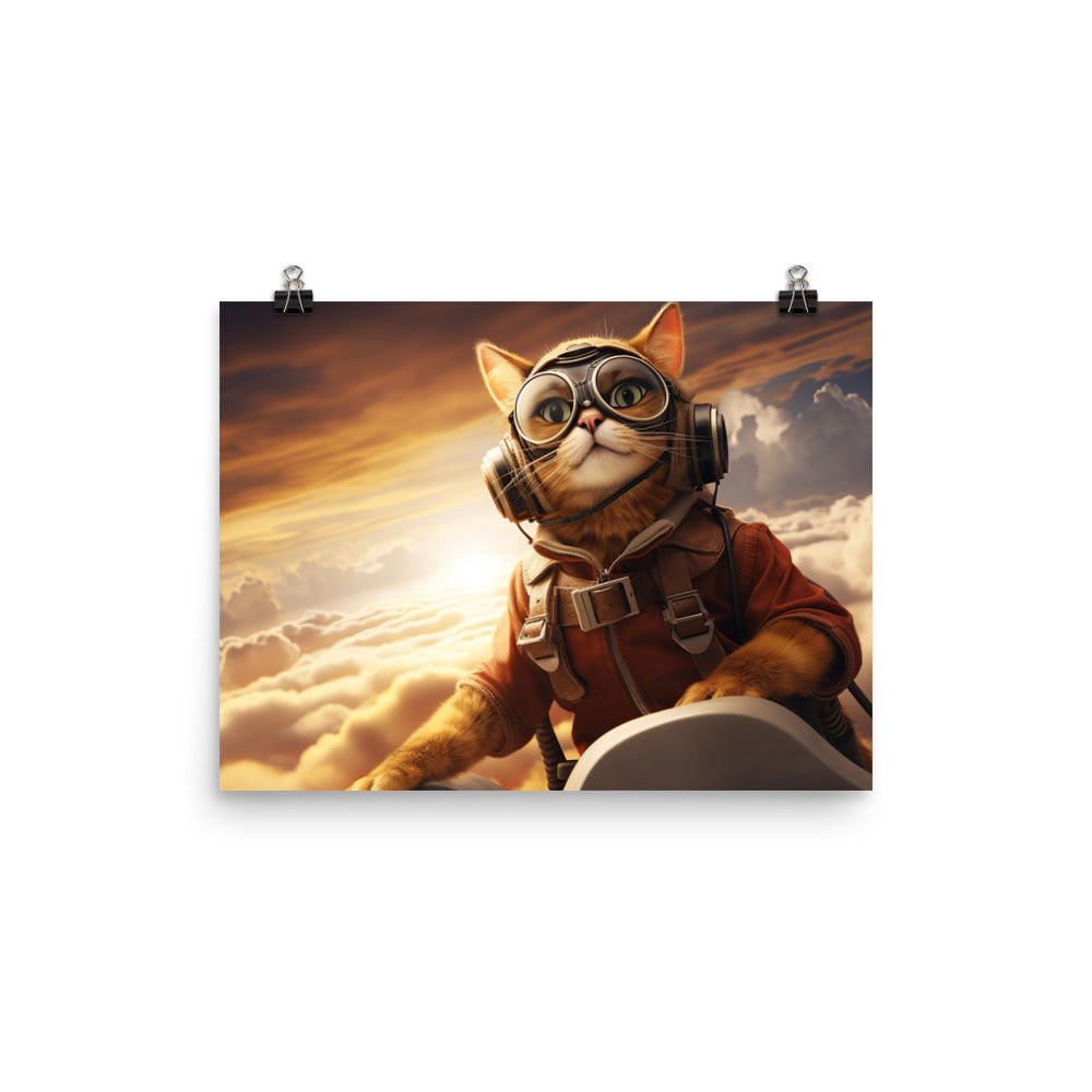 Abyssinian Pilot Photo paper poster - PosterfyAI.com