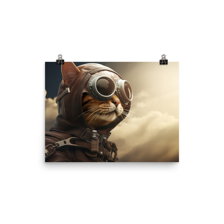 Abyssinian Pilot Photo paper poster - PosterfyAI.com