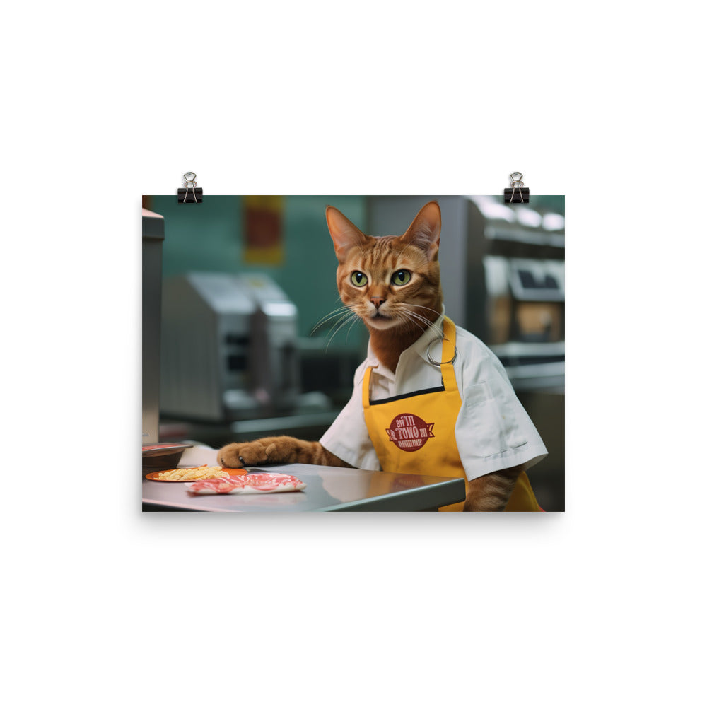 Abyssinian Fast Food Crew Photo paper poster - PosterfyAI.com