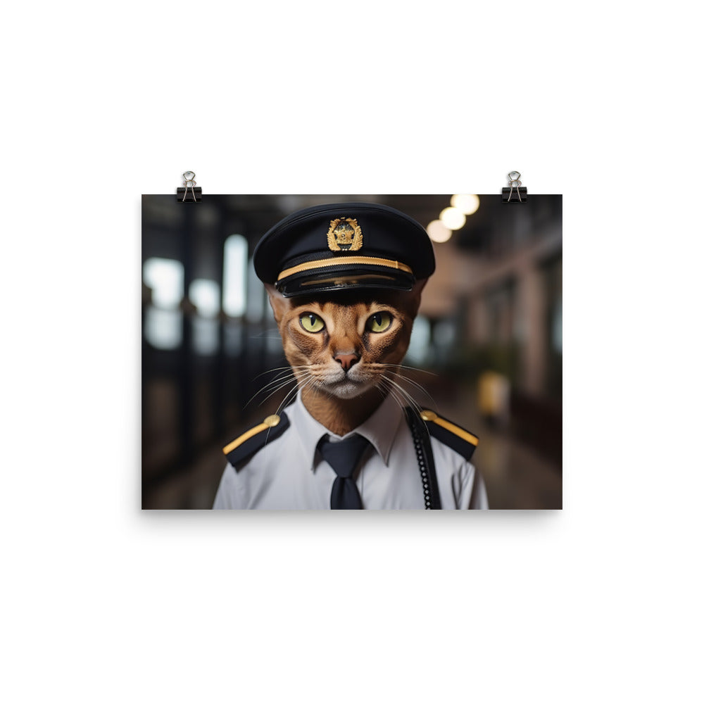 Abyssinian Security Officer Photo paper poster - PosterfyAI.com