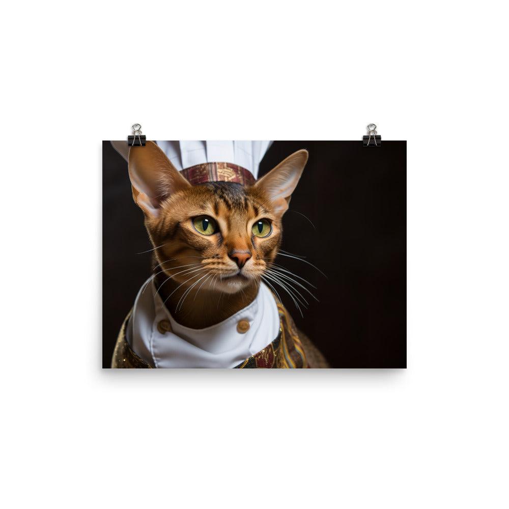 Abyssinian Chef Photo paper poster - PosterfyAI.com
