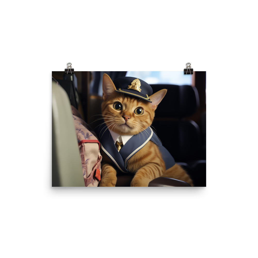 Abyssinian Mail Carrier Photo paper poster - PosterfyAI.com