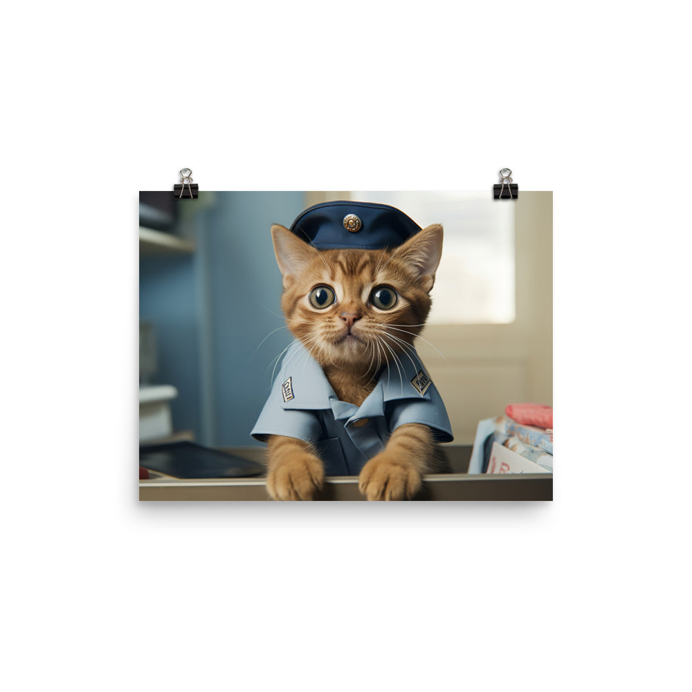 Abyssinian Mail Carrier Photo paper poster - PosterfyAI.com