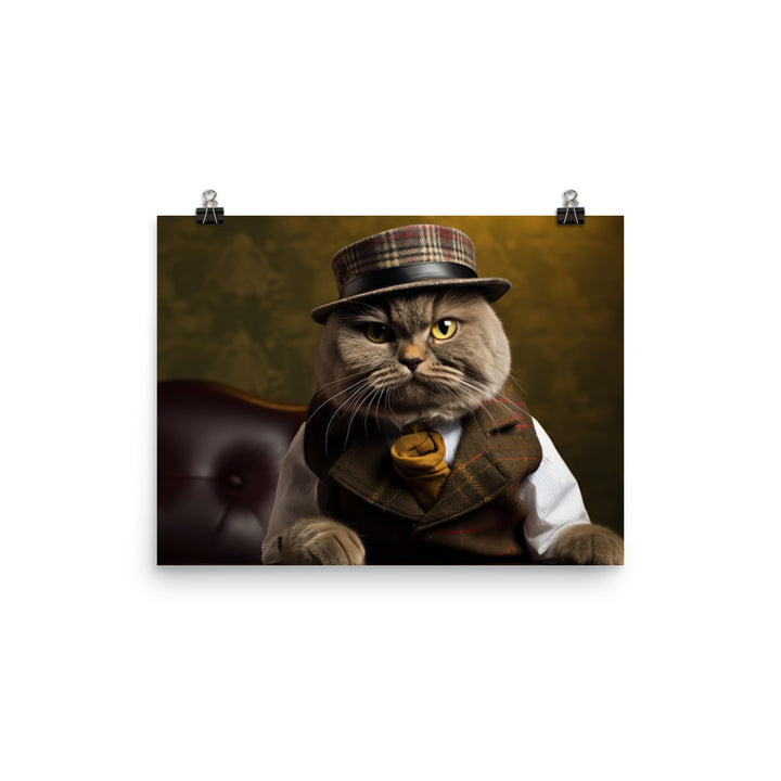 Scottish Fold Sales Consultant Photo paper poster - PosterfyAI.com