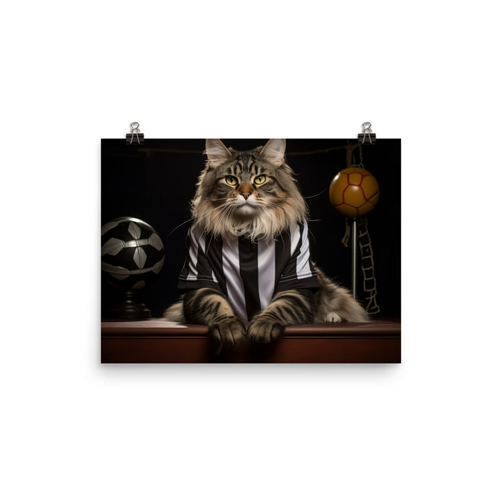 Maine Coon Referee Photo paper poster - PosterfyAI.com