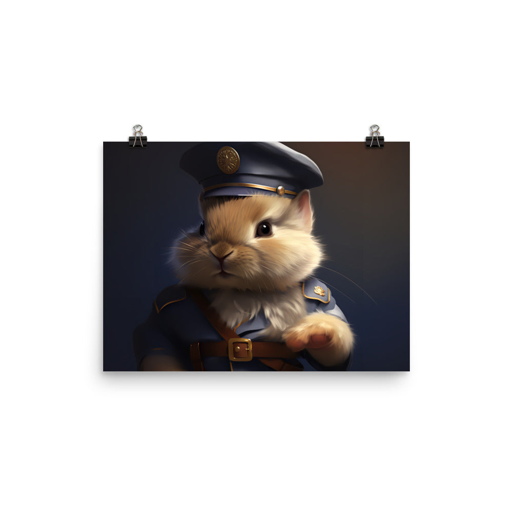 Lionhead Security Officer Photo paper poster - PosterfyAI.com