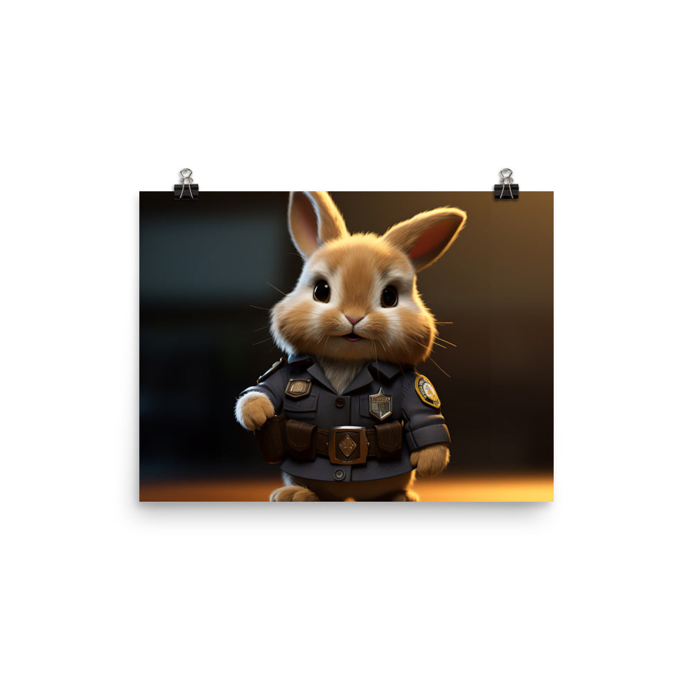 Lionhead Security Officer Photo paper poster - PosterfyAI.com