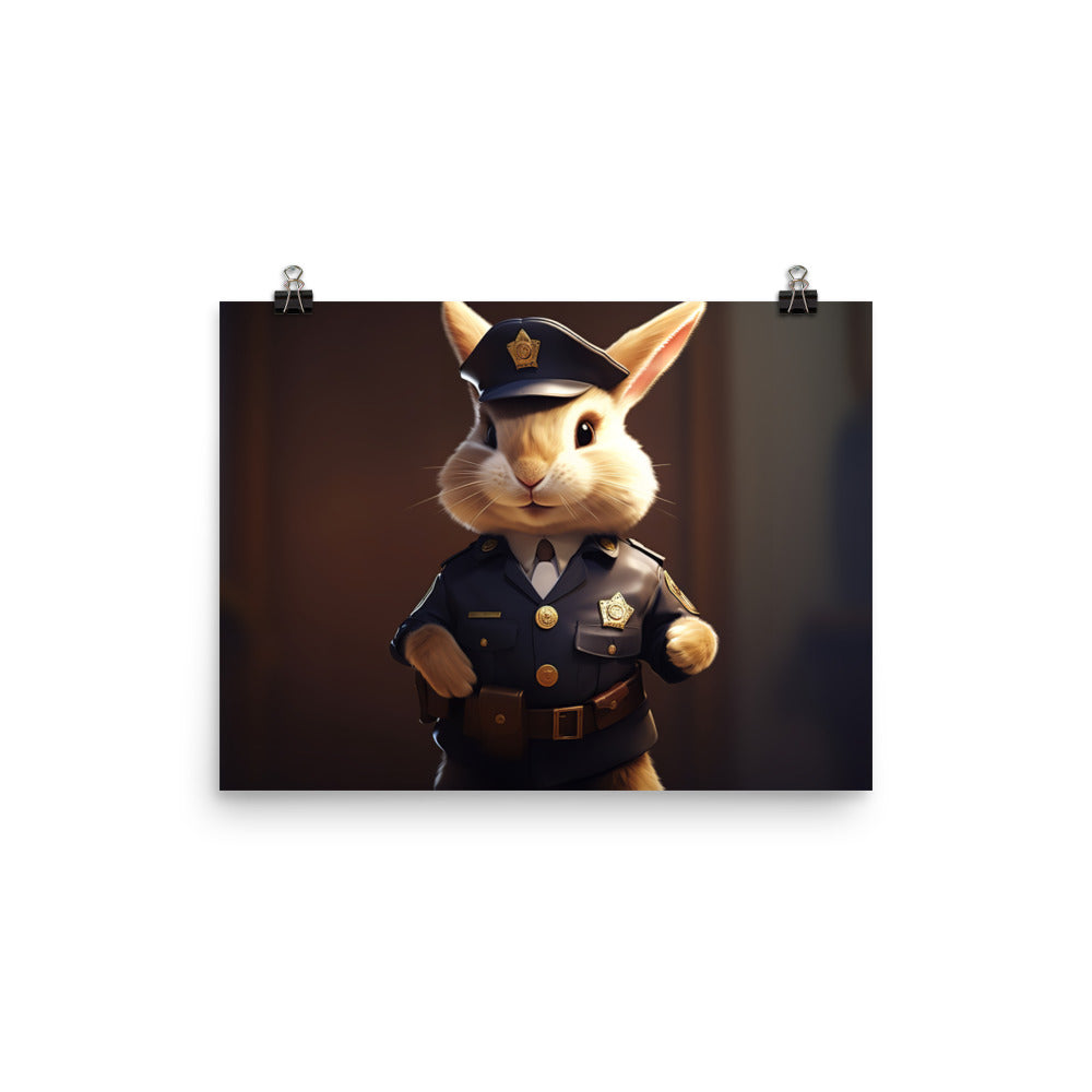 Lionhead Security Officer Photo paper poster - PosterfyAI.com