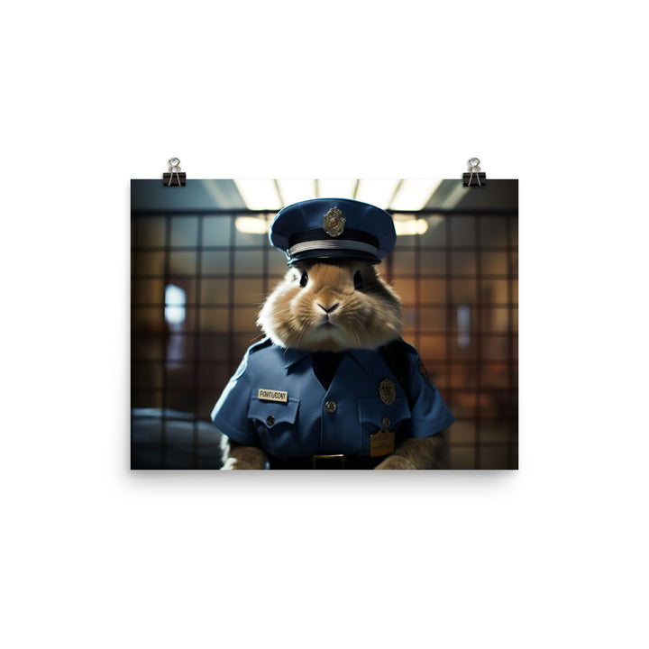 Lionhead Prison Officer Photo paper poster - PosterfyAI.com