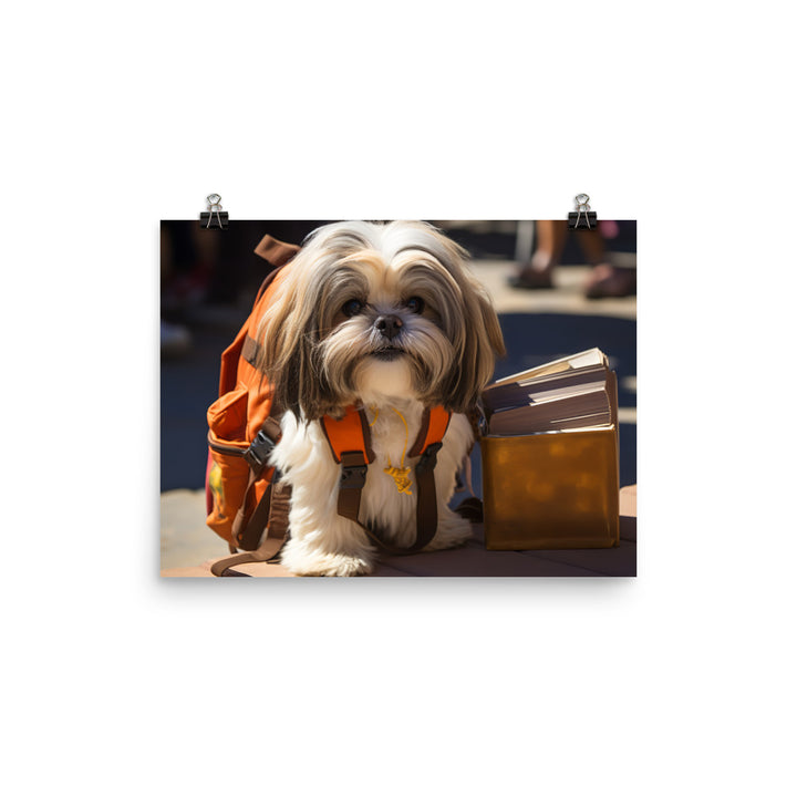 Lhasa Apso Student Photo paper poster - PosterfyAI.com