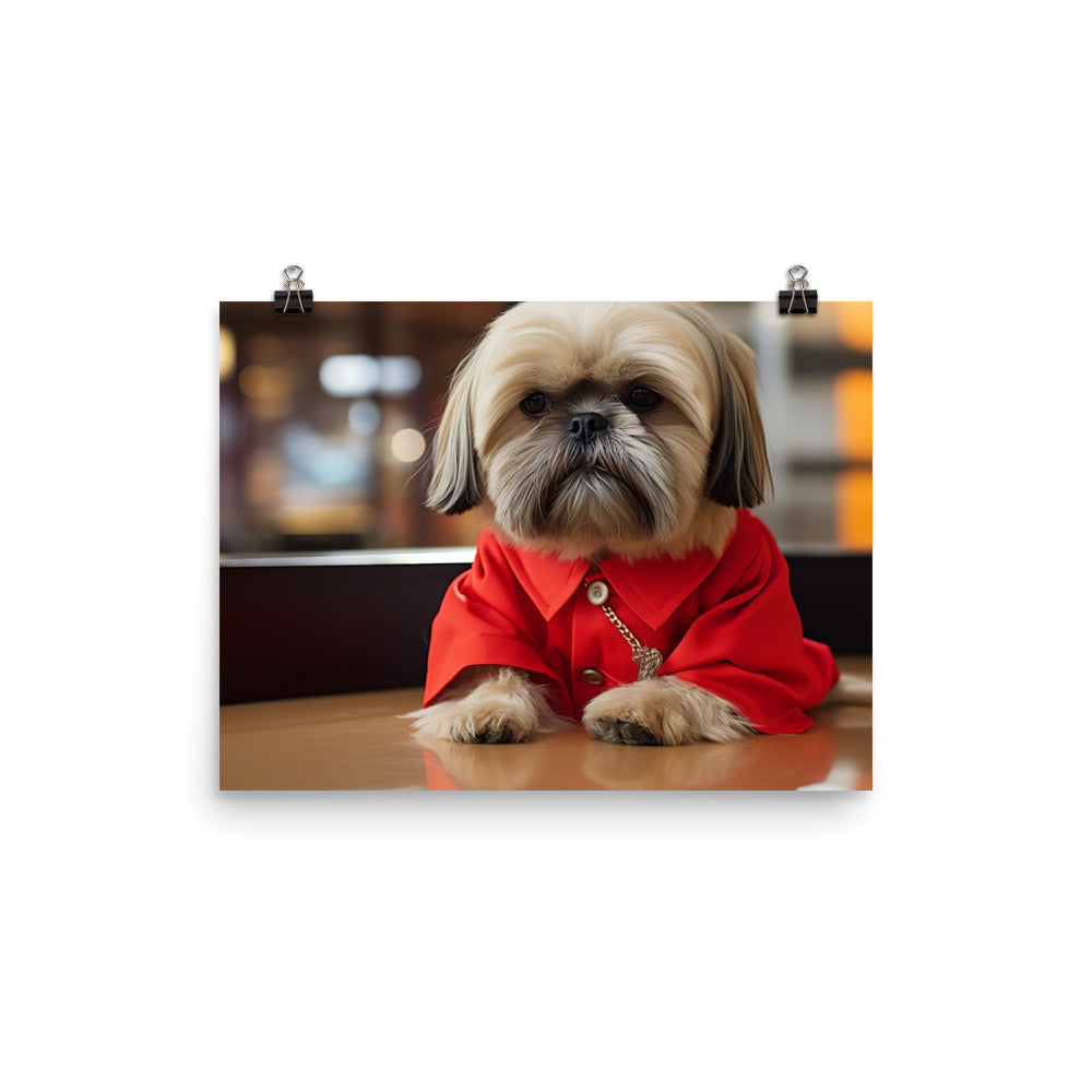 Lhasa Apso Sales Consultant Photo paper poster - PosterfyAI.com