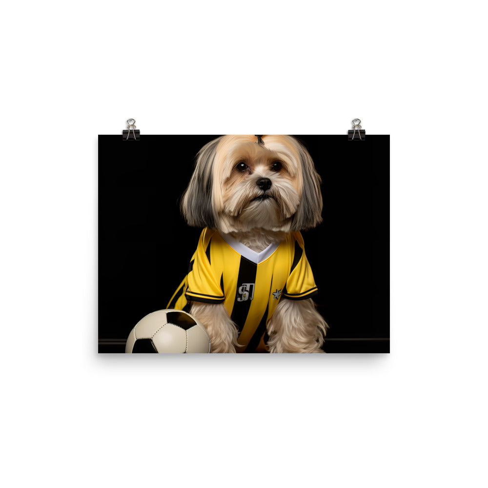 Lhasa Apso Referee Photo paper poster - PosterfyAI.com