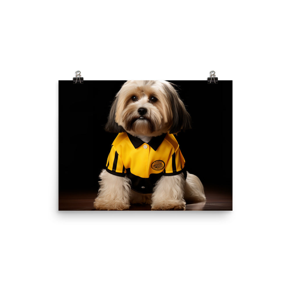 Lhasa Apso Referee Photo paper poster - PosterfyAI.com