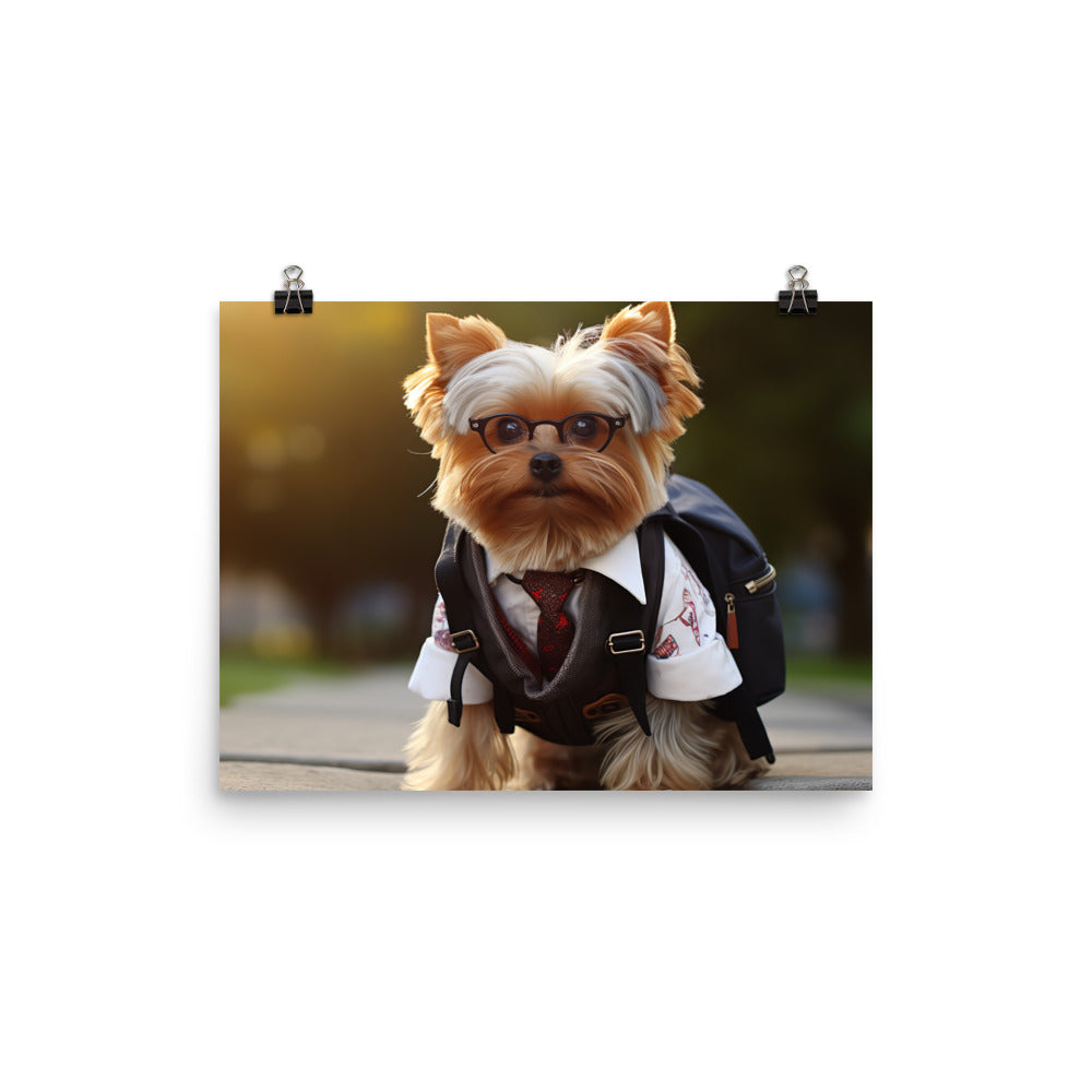 Yorkshire Terrier Student Photo paper poster - PosterfyAI.com