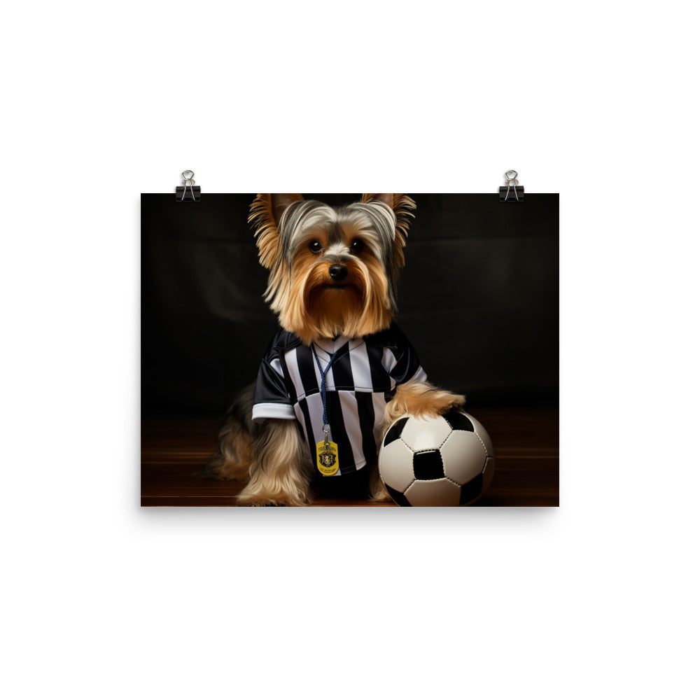 Yorkshire Terrier Referee Photo paper poster - PosterfyAI.com