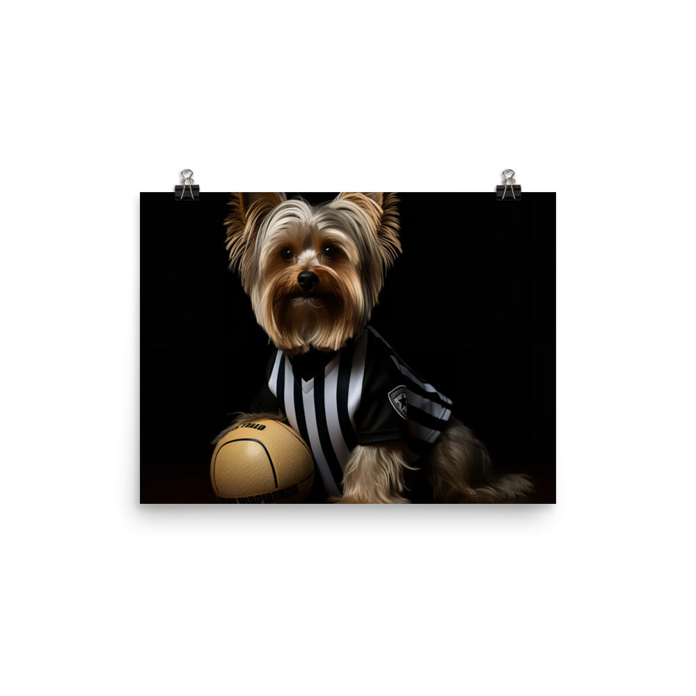 Yorkshire Terrier Referee Photo paper poster - PosterfyAI.com