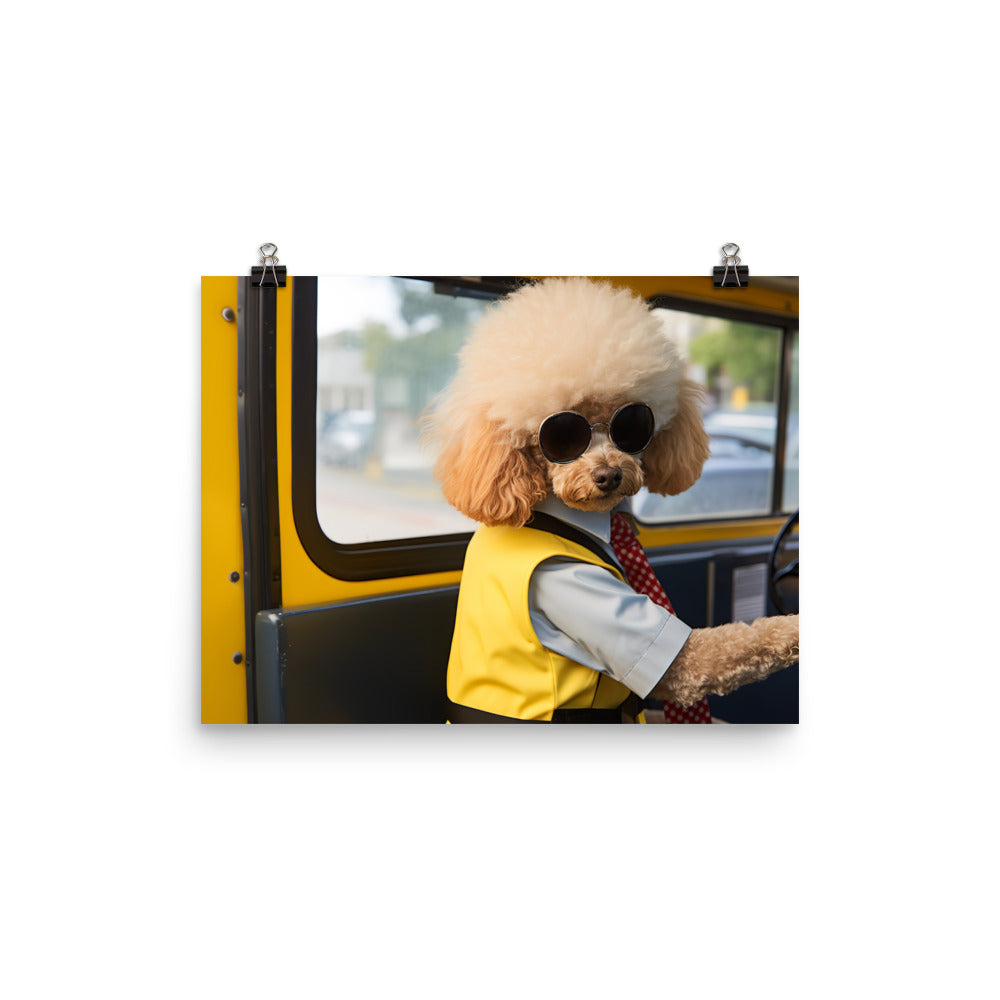 Poodle Transit Operator Photo paper poster - PosterfyAI.com