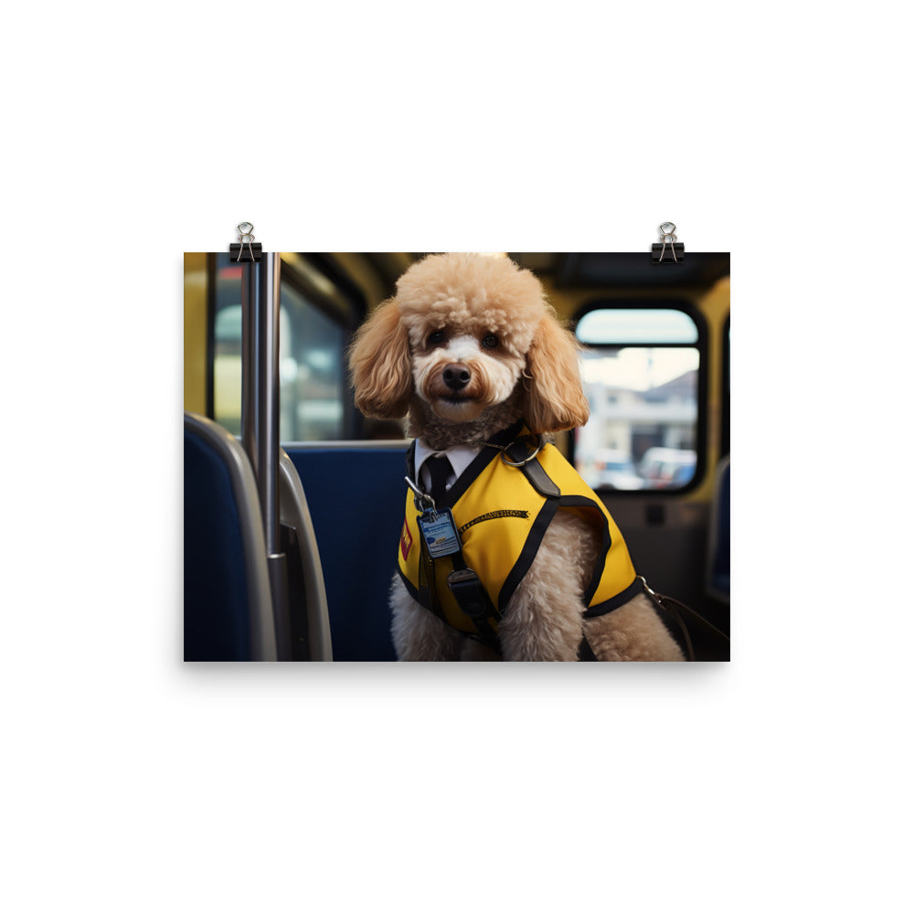 Poodle Transit Operator Photo paper poster - PosterfyAI.com