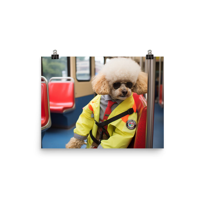 Poodle Transit Operator Photo paper poster - PosterfyAI.com