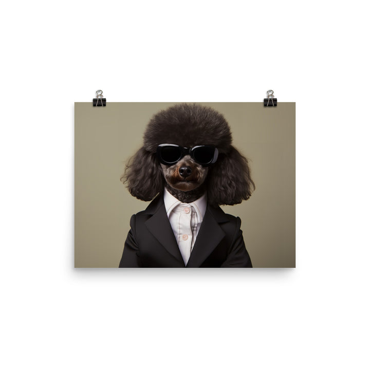 Poodle Sales Consultant Photo paper poster - PosterfyAI.com