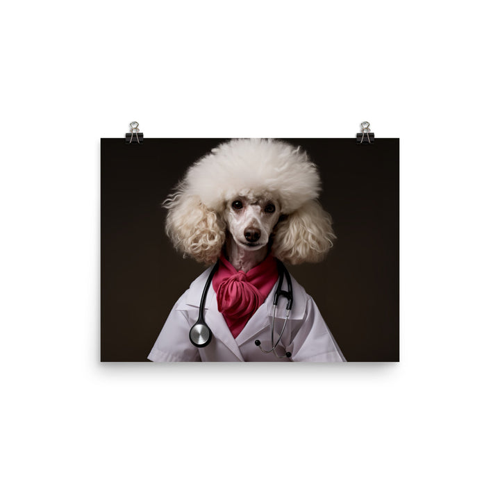 Poodle Nurse Photo paper poster - PosterfyAI.com