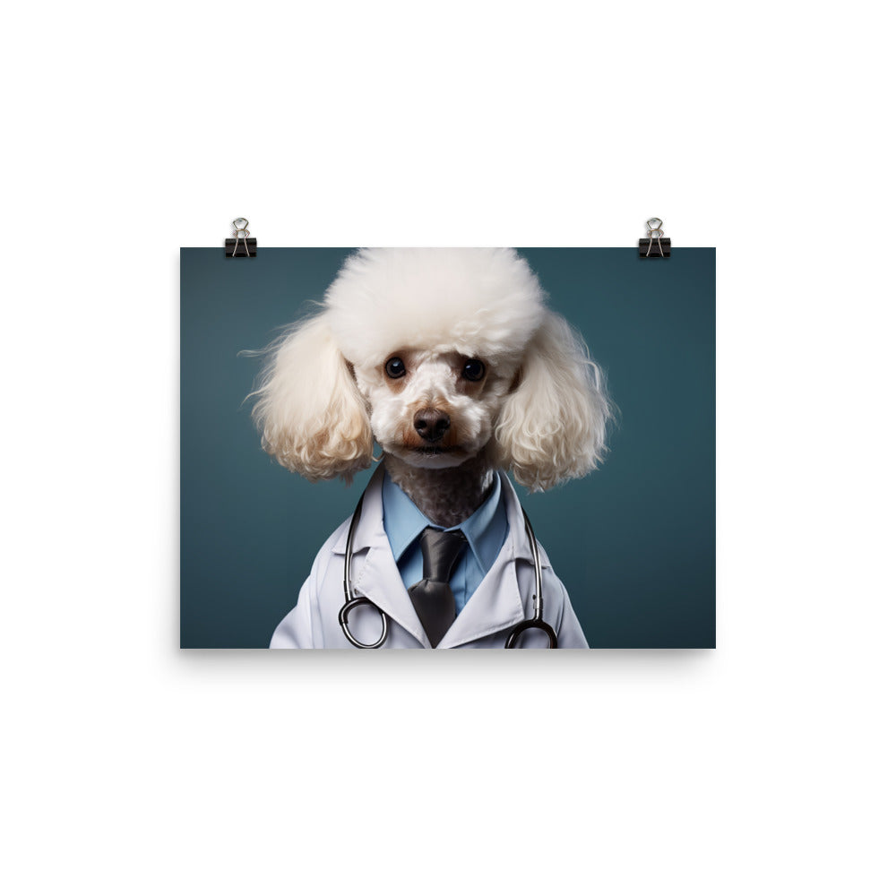 Poodle Doctor Photo paper poster - PosterfyAI.com