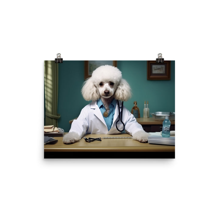 Poodle Doctor Photo paper poster - PosterfyAI.com