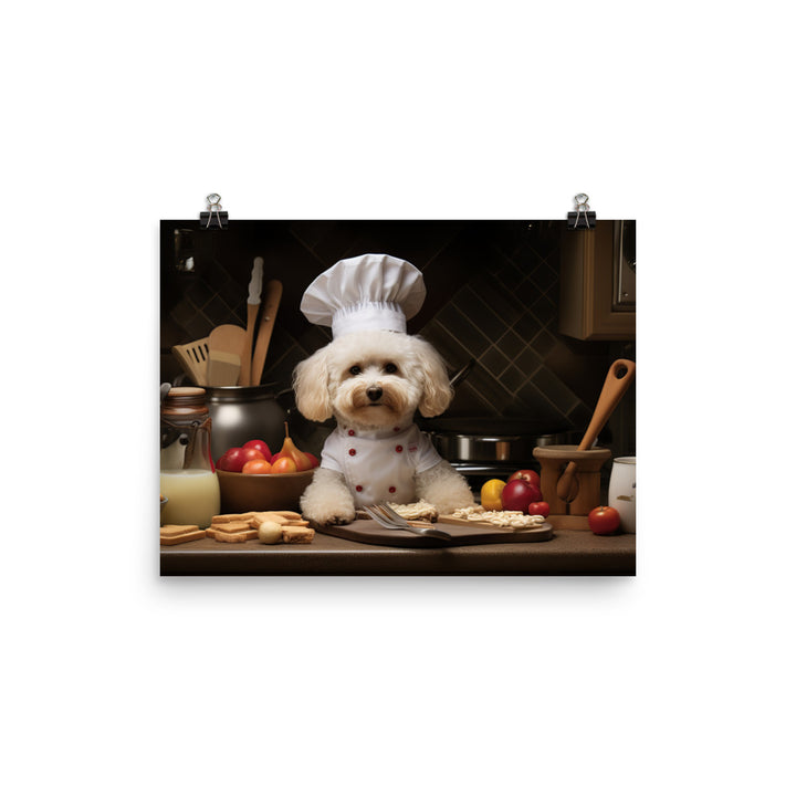 Poodle Chef Photo paper poster - PosterfyAI.com