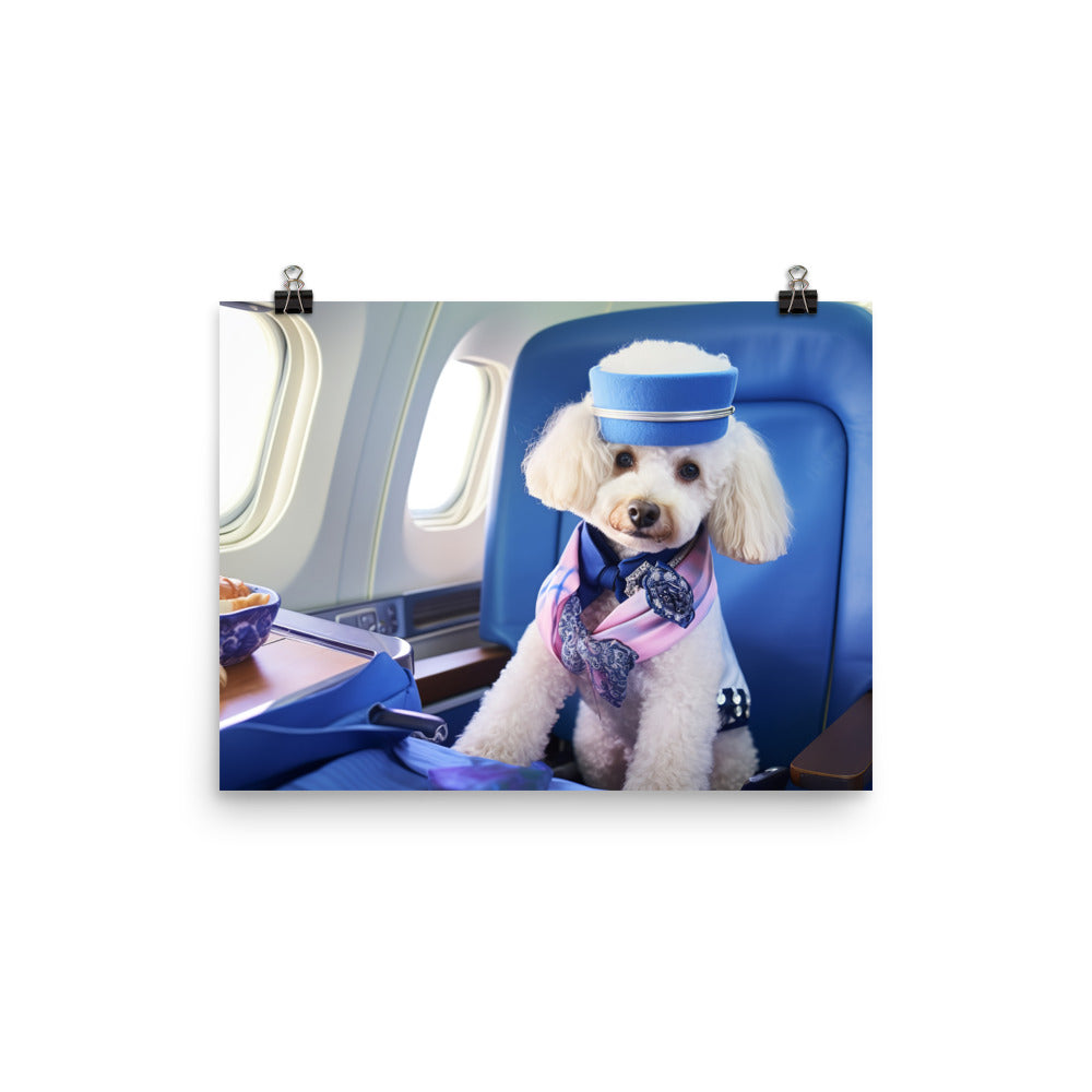 Poodle Cabin Crew Photo paper poster - PosterfyAI.com