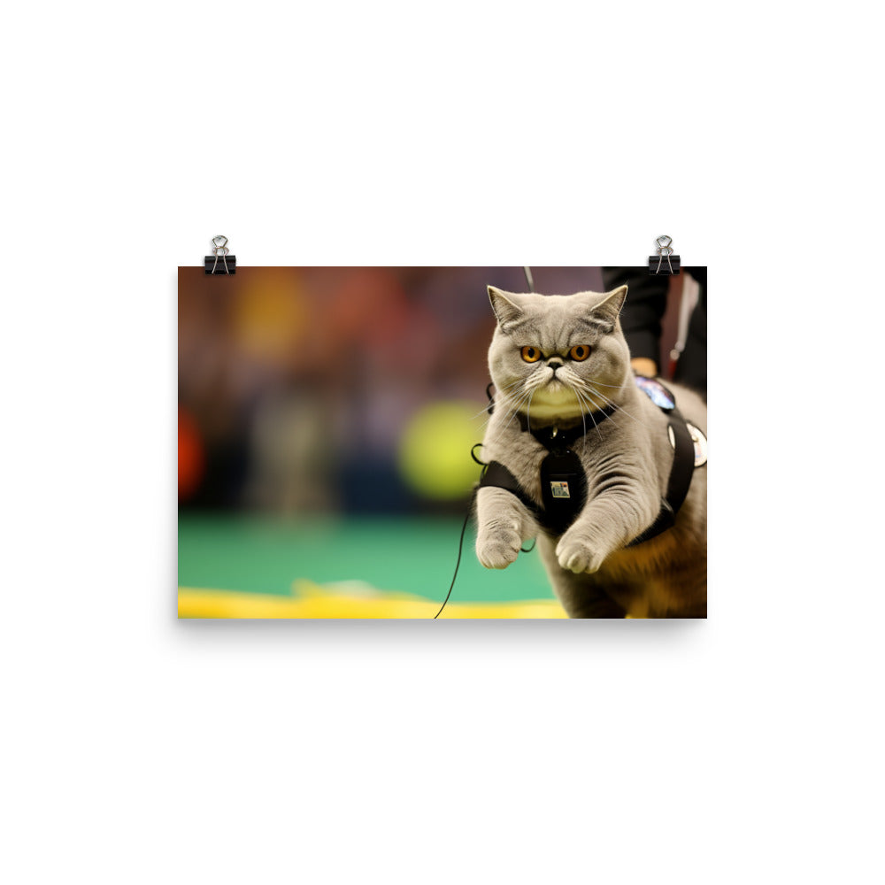 Exotic Shorthair Referee Photo paper poster - PosterfyAI.com