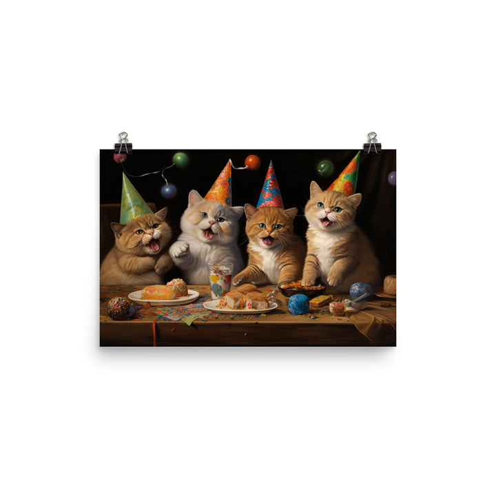 Exotic Shorthair Photo paper poster - PosterfyAI.com