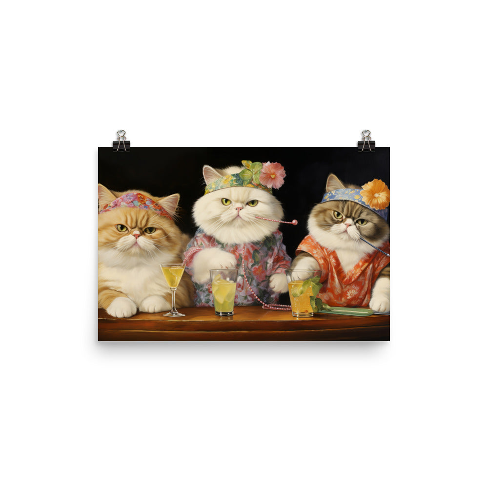 Exotic Shorthair Photo paper poster - PosterfyAI.com