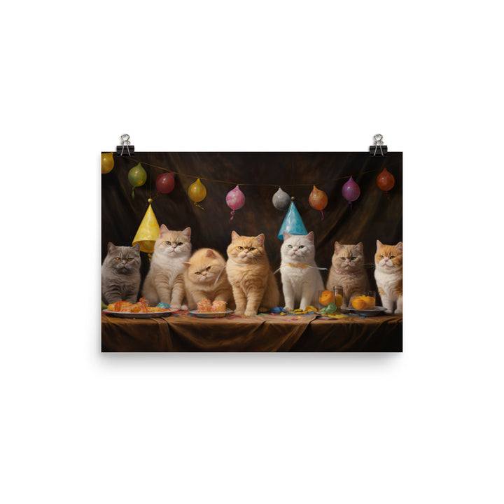 Exotic Shorthair Photo paper poster - PosterfyAI.com