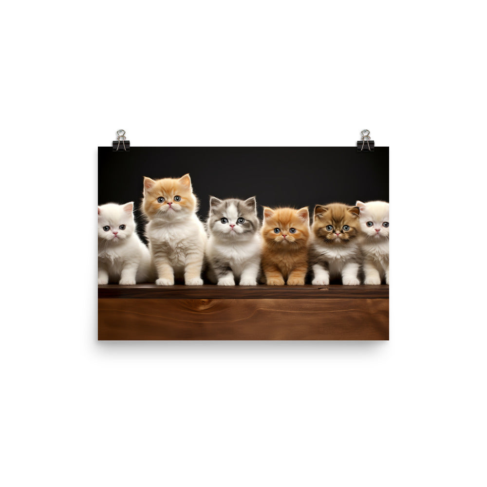 Exotic Shorthair Photo paper poster - PosterfyAI.com