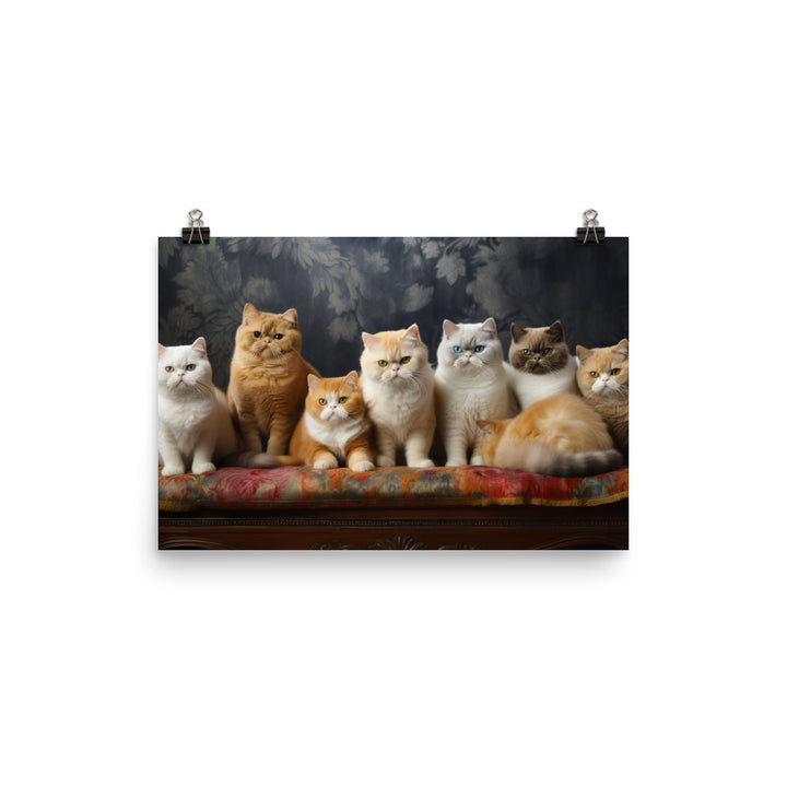 Exotic Shorthair Photo paper poster - PosterfyAI.com