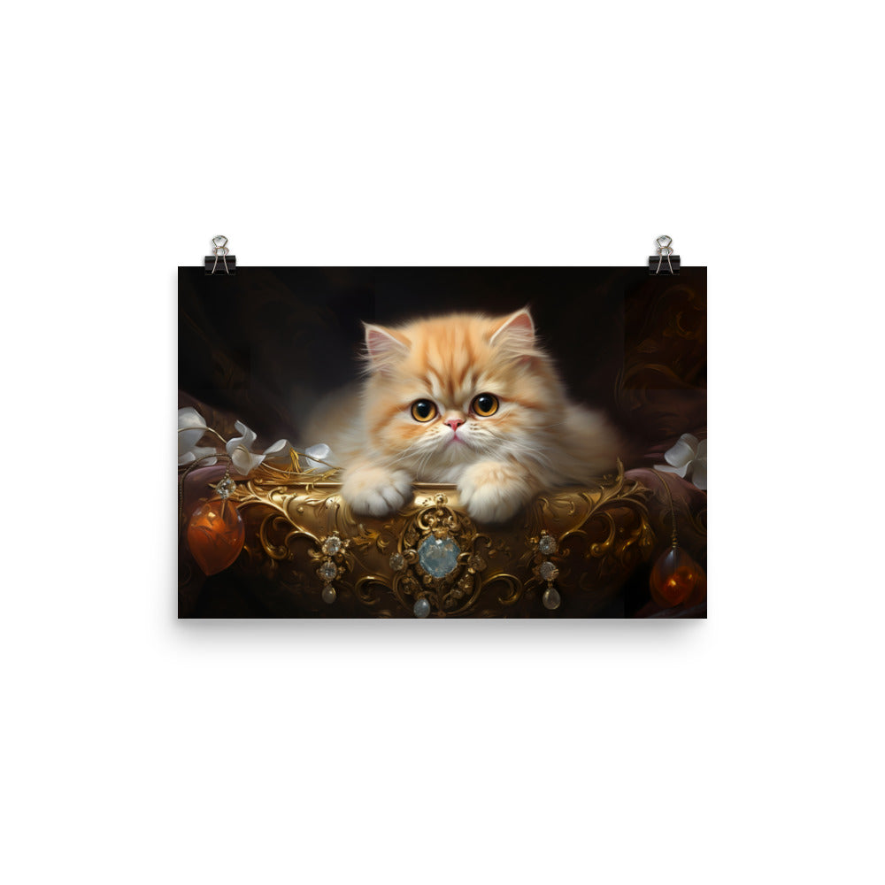 Exotic Shorthair Photo paper poster - PosterfyAI.com