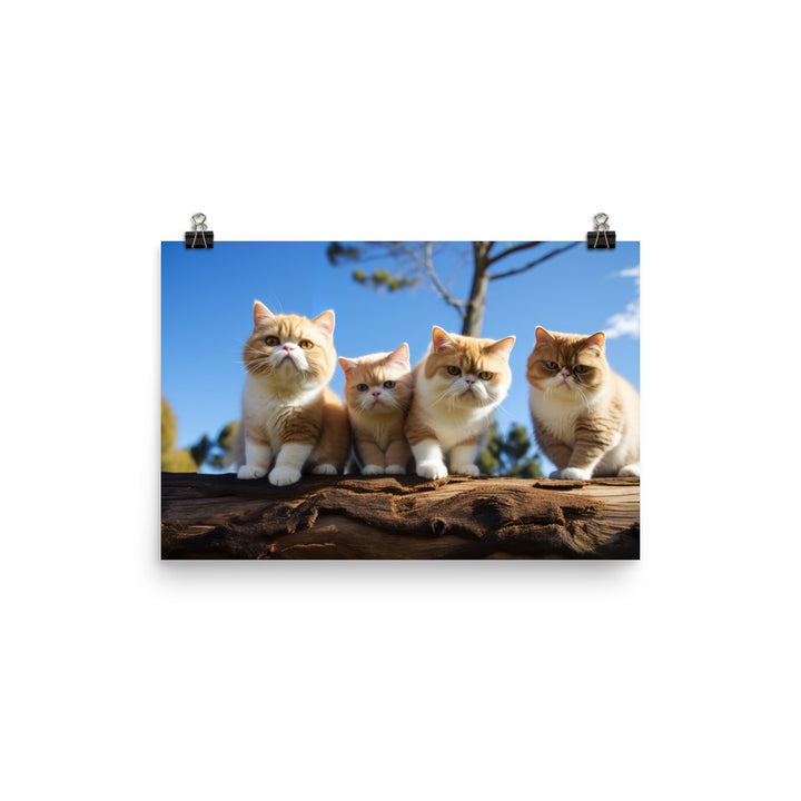 Exotic Shorthair Photo paper poster - PosterfyAI.com