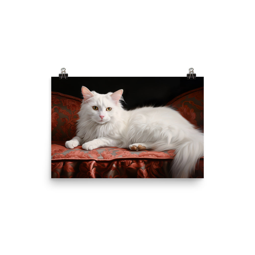 Turkish Van Photo paper poster - PosterfyAI.com