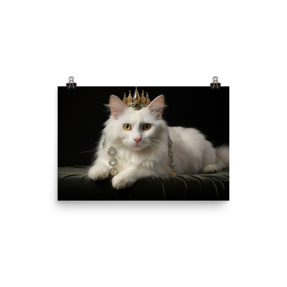 Turkish Van Photo paper poster - PosterfyAI.com