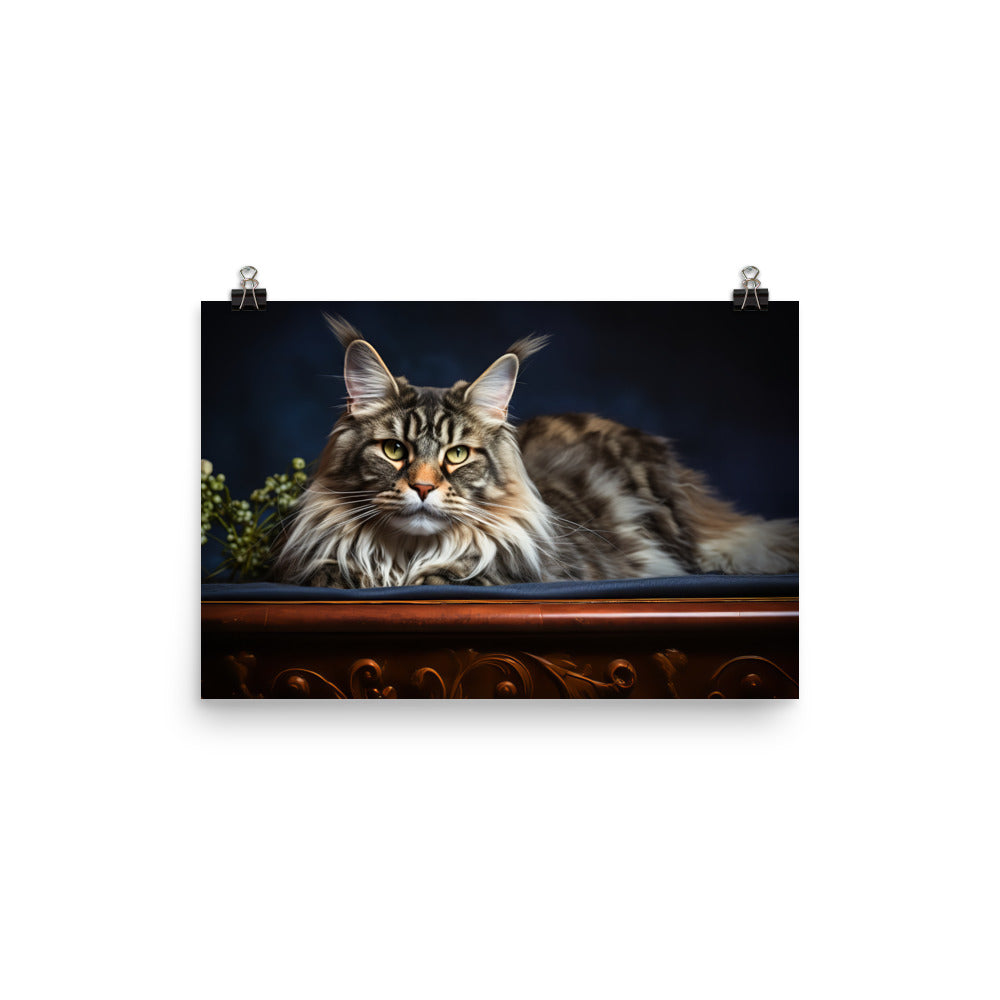 Maine Coon Photo paper poster - PosterfyAI.com