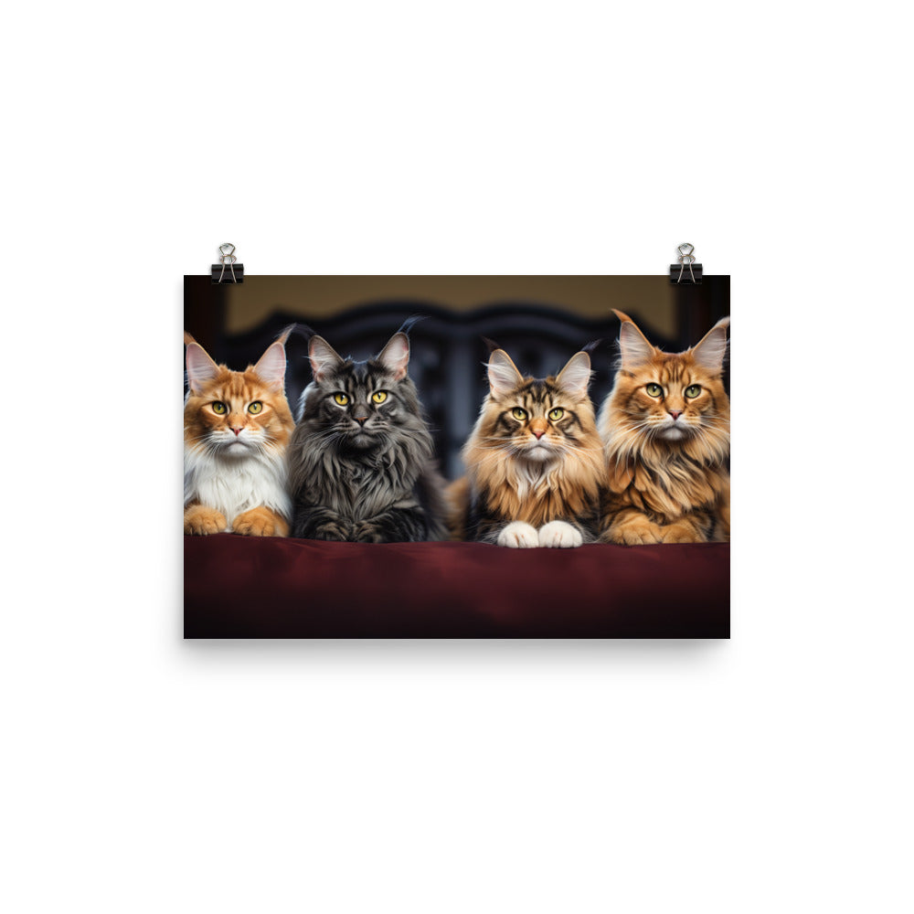 Maine Coon Photo paper poster - PosterfyAI.com