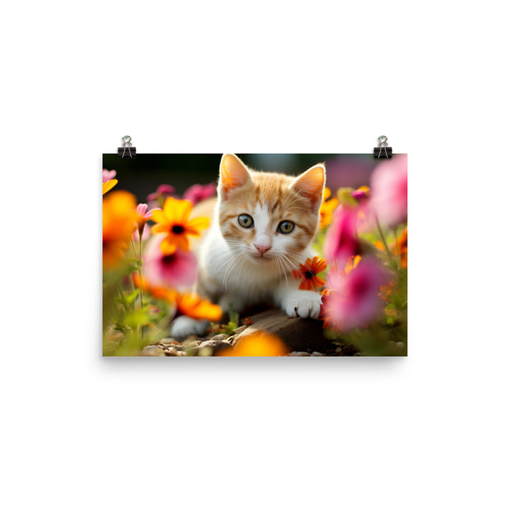 Japanese Bobtail Photo paper poster - PosterfyAI.com