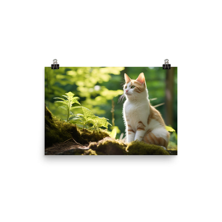 Japanese Bobtail Photo paper poster - PosterfyAI.com