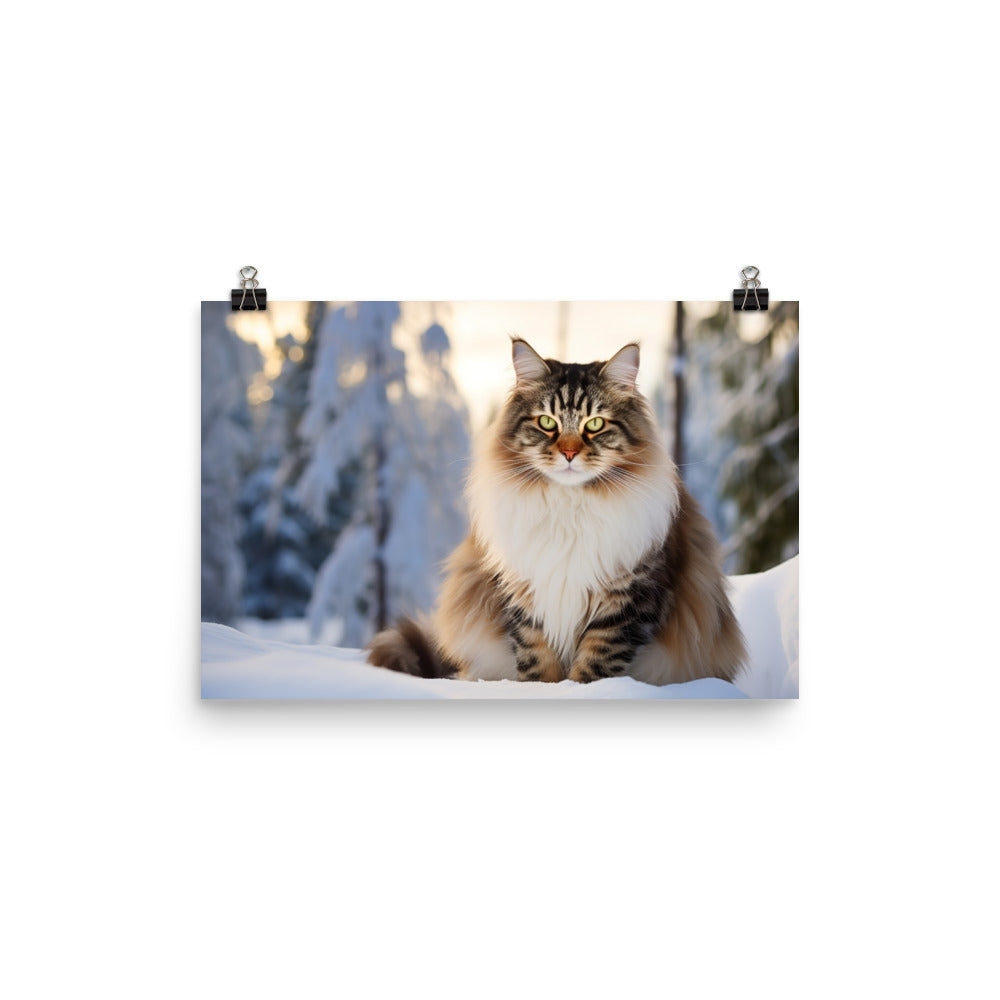 Norwegian Forest Photo paper poster - PosterfyAI.com