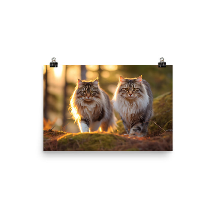 Norwegian Forest Photo paper poster - PosterfyAI.com