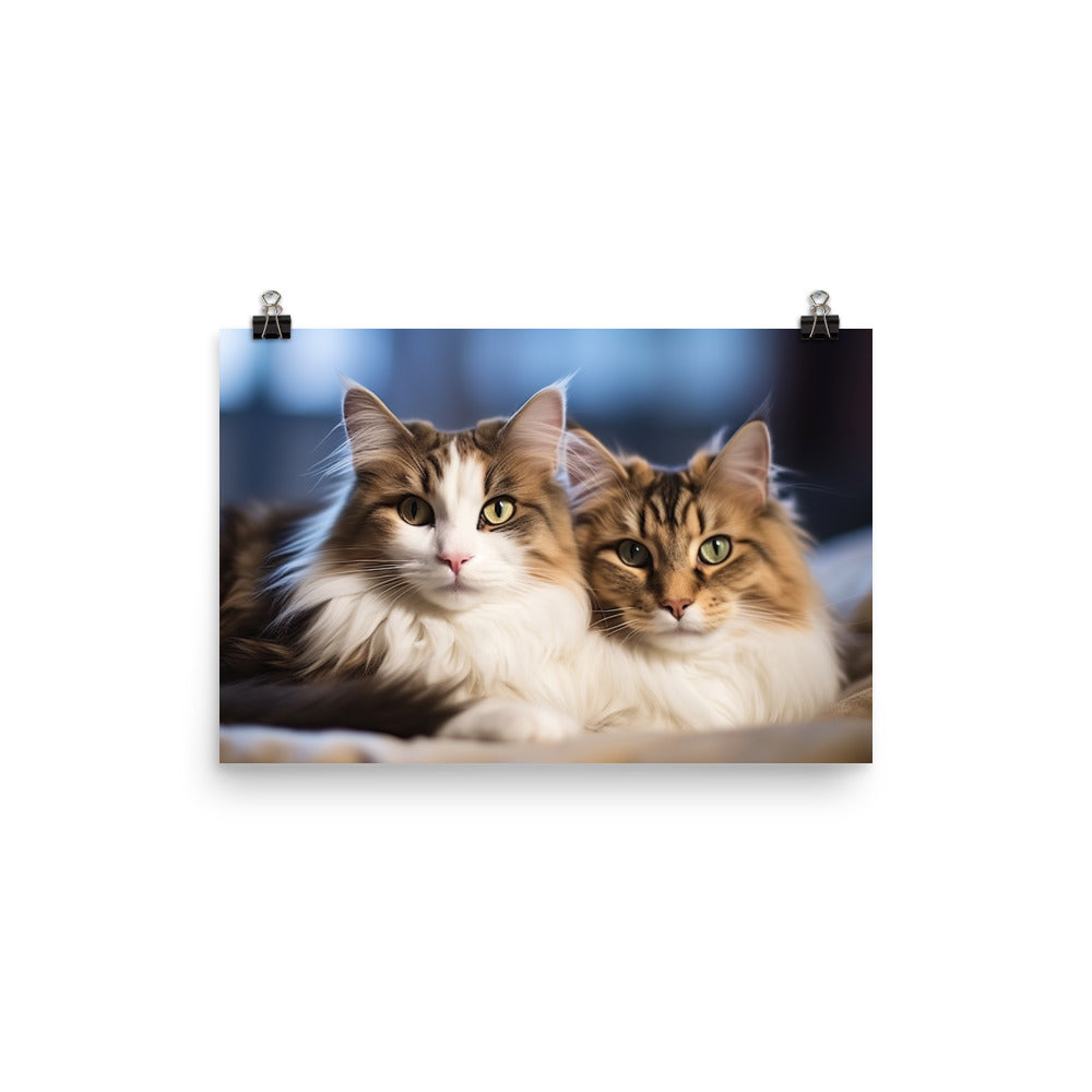 Norwegian Forest Photo paper poster - PosterfyAI.com