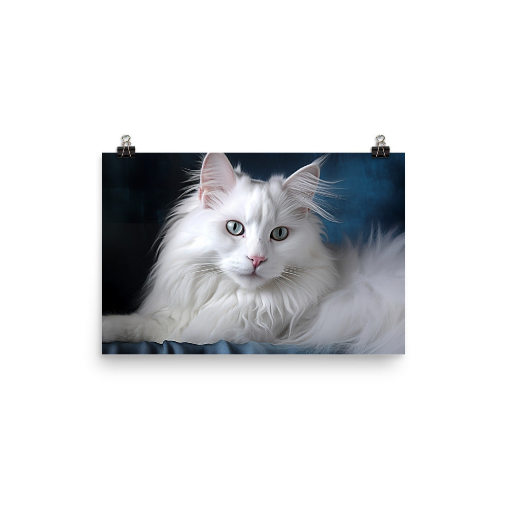 Turkish Angora Photo paper poster - PosterfyAI.com