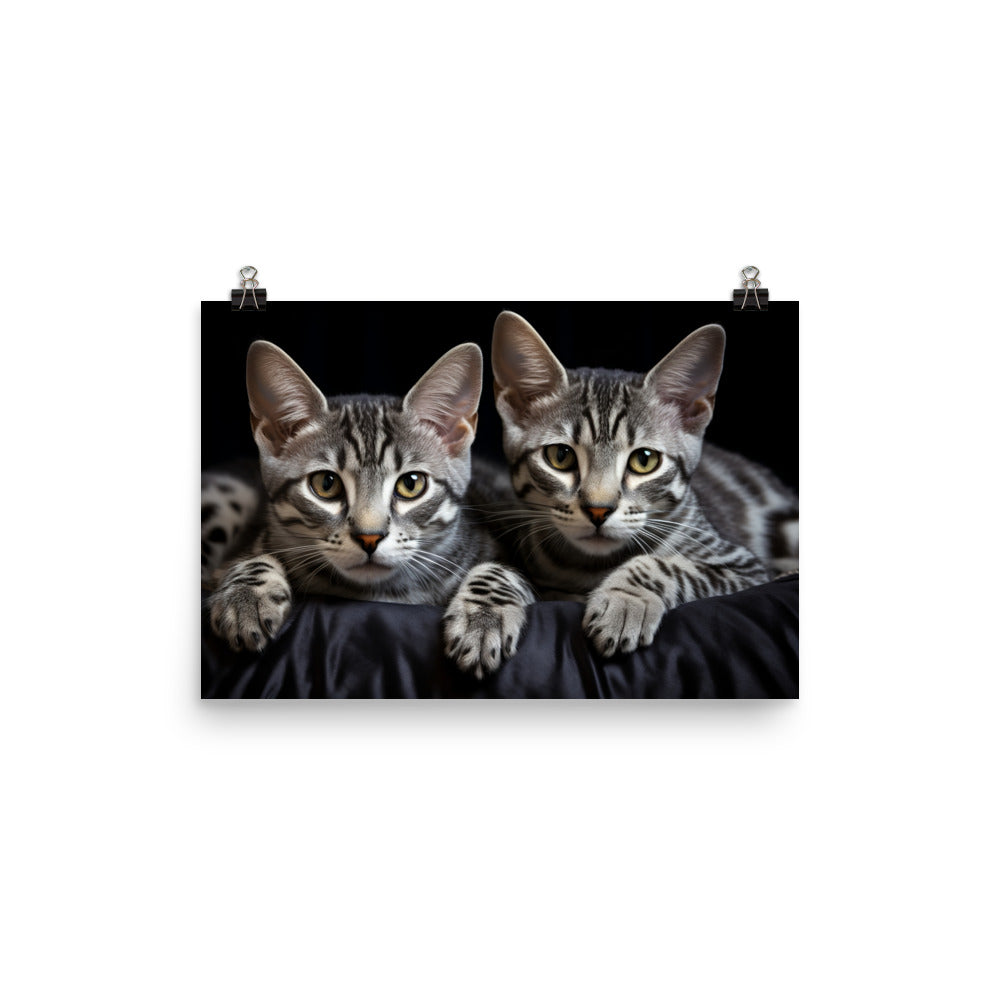 Egyptian Mau Photo paper poster - PosterfyAI.com